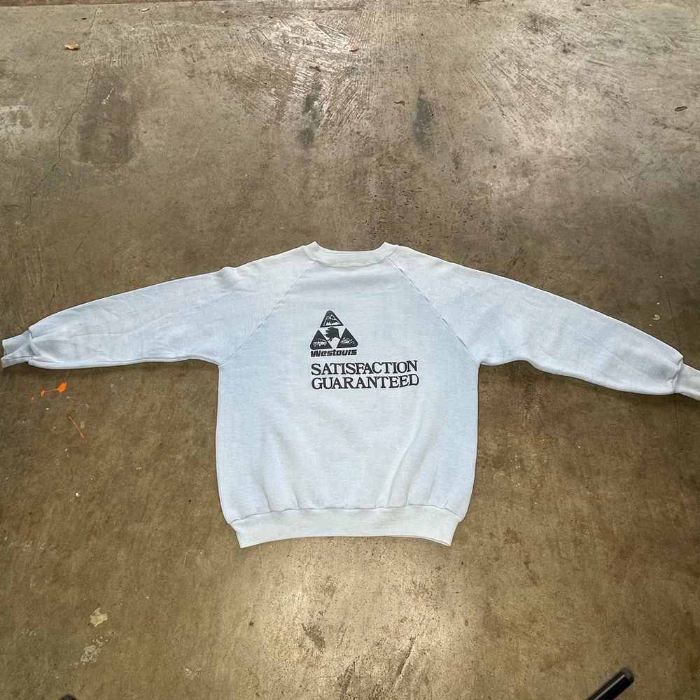 1980s “satisfaction guaranteed” westours alaska sweatshirt